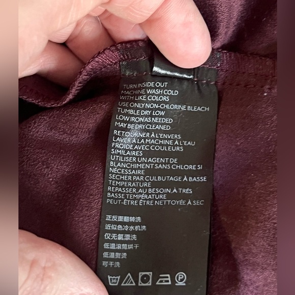 Free People Cosmic Karma Jacket Vegan Suede Fringed Button Coat Wine Plum XL - Picture 10 of 11